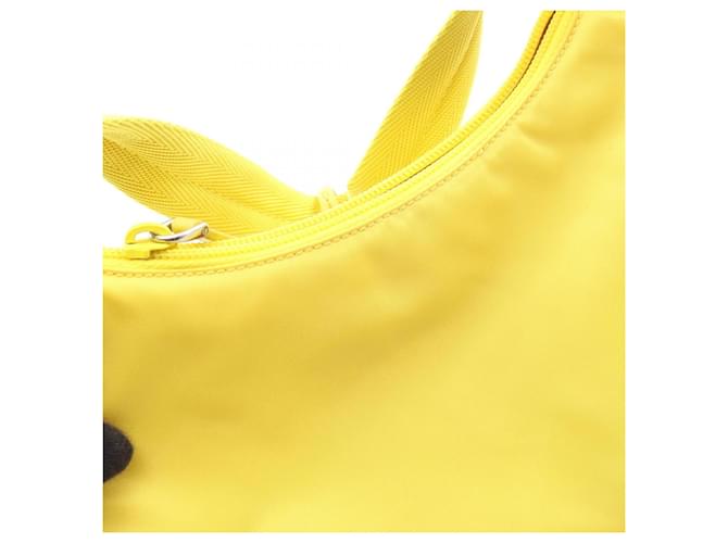 Saffiano Borsa Prada Re-Edition 2000 Re-Nylon Giallo - vista 6