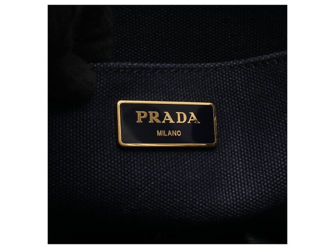 Borsa Tote 2-Way Prada CANAPA Blu navy - vista 4