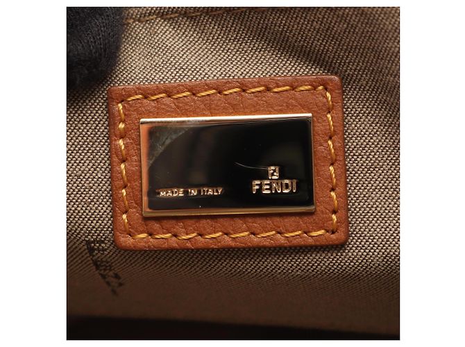 Fendi Zucchino Tote Bag Braun Beige - Ansicht 4
