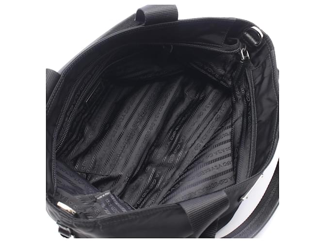 Borsa Prada VELA 2-Way Nero - vista 3
