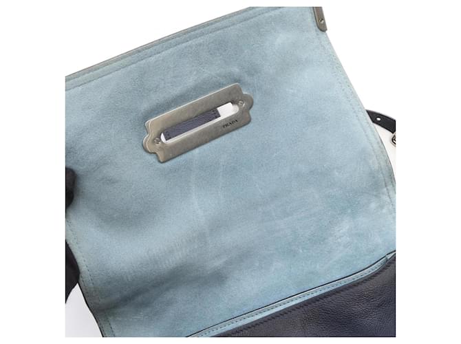 Borsa a tracolla 2-Way Prada Cahier Blu navy - vista 5