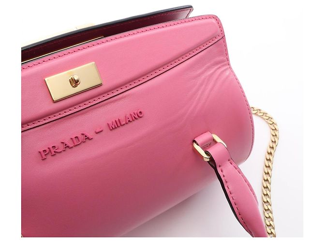 Borsa Prada Civil 2-Way in pelle rosa - vista 8