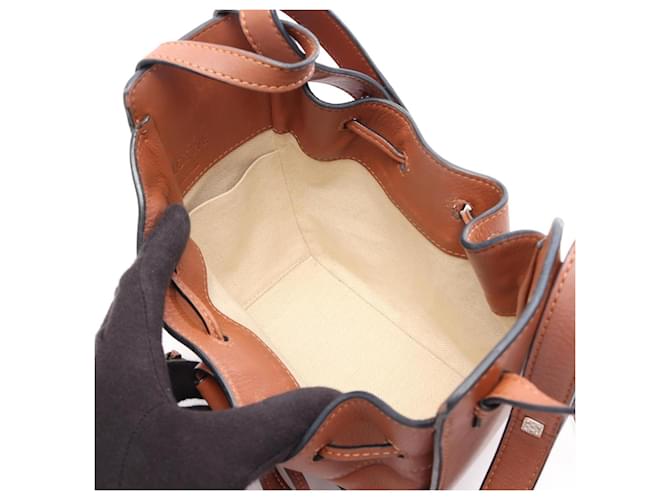 Loewe Hammock Drawstring Mini Handtasche Braun - Ansicht 3