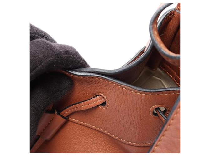 Loewe Hammock Drawstring Mini Handtasche Braun - Ansicht 9
