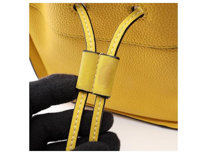 Mini borsa Loewe Hammock con coulisse Giallo - vista 5