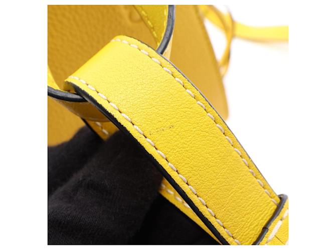 Mini borsa Loewe Hammock con coulisse Giallo - vista 9