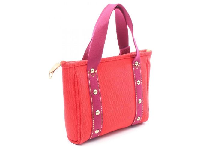 Borsa Cabas PM Antigua Louis Vuitton Rosso Porpora - vista 2