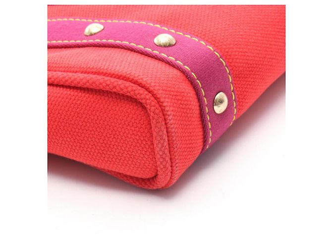 Borsa Cabas PM Antigua Louis Vuitton Rosso Porpora - vista 6
