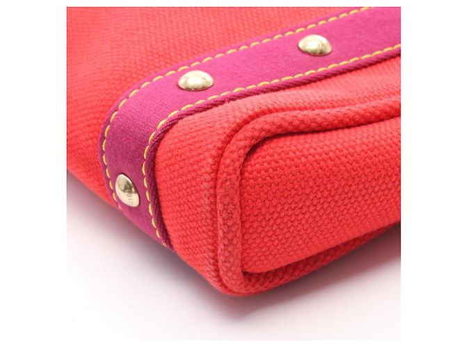 Borsa Cabas PM Antigua Louis Vuitton Rosso Porpora - vista 7