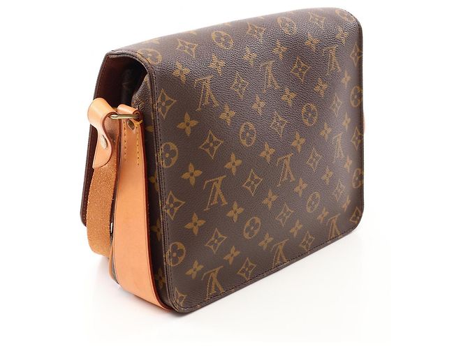 Borsa a tracolla Louis Vuitton Cartouchiere GM Marrone - vista 2