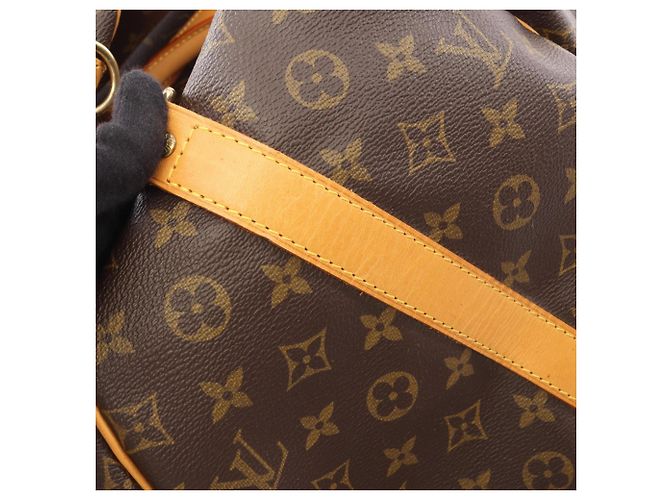 Louis Vuitton Keepall Bandoulière 55 Boston Bag Marrone - vista 8