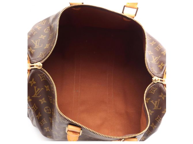 Borsa Boston Louis Vuitton Keepall 45 Monogram Marrone - vista 3