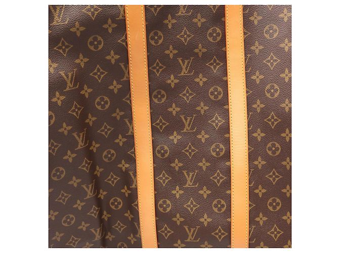 Borsa Boston Louis Vuitton Keepall 55 Monogram Marrone - vista 13