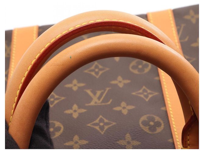 Borsa Boston Louis Vuitton Keepall 55 Monogram Marrone - vista 9