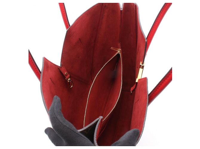 Borsa Tote Louis Vuitton Kimono MM Marrone Rosso Fuschia - vista 3