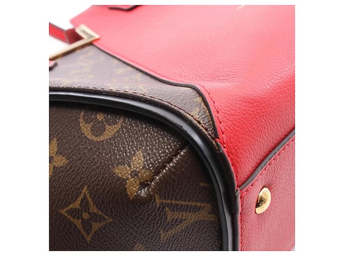 Borsa Tote Louis Vuitton Kimono MM Marrone Rosso Fuschia - vista 6
