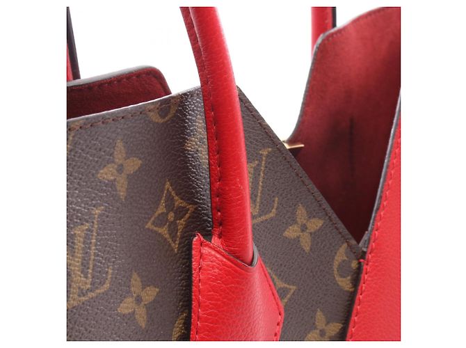 Borsa Tote Louis Vuitton Kimono MM Marrone Rosso Fuschia - vista 8