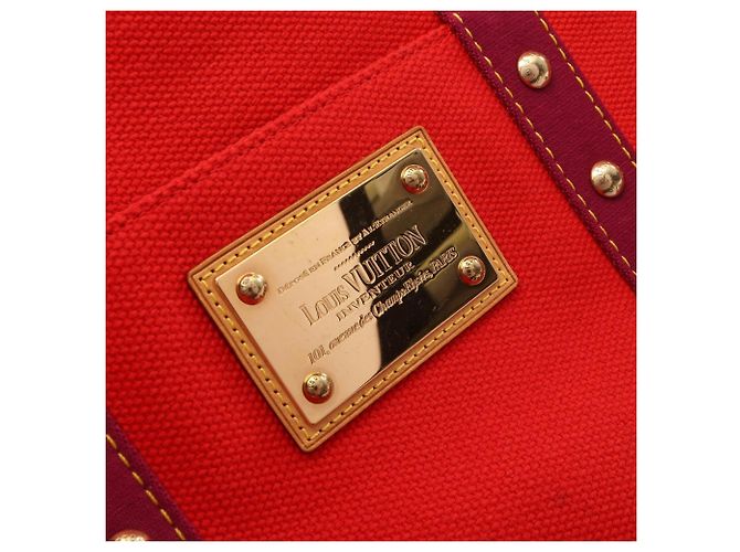 Louis Vuitton Sac Weekend Boston Bag Rosso - vista 11