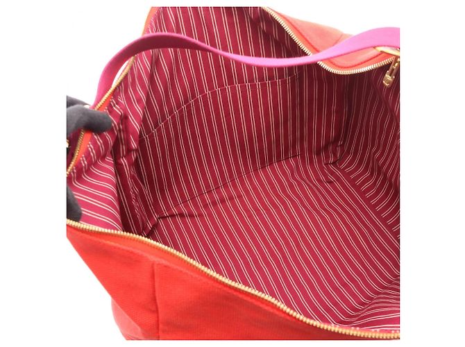 Louis Vuitton Sac Weekend Boston Bag Rosso - vista 3