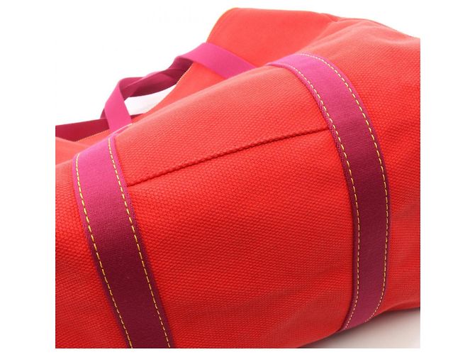 Louis Vuitton Sac Weekend Boston Bag Rosso - vista 7