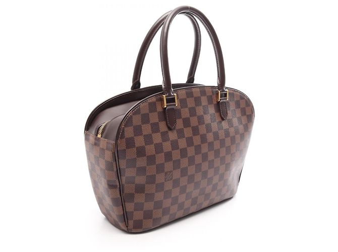 Borsa Louis Vuitton Salia Horizontal Damier Ebene Marrone - vista 2