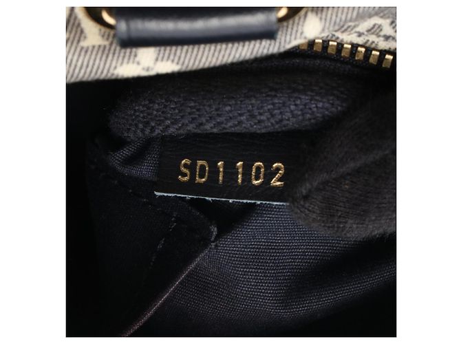Borsa Louis Vuitton Speedy Bandoulière 30 Nero Blu Blu navy - vista 5