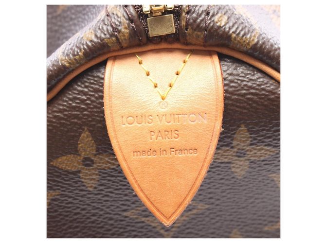 Bolso Louis Vuitton Speedy 25 Monogram Castaño - vista 4