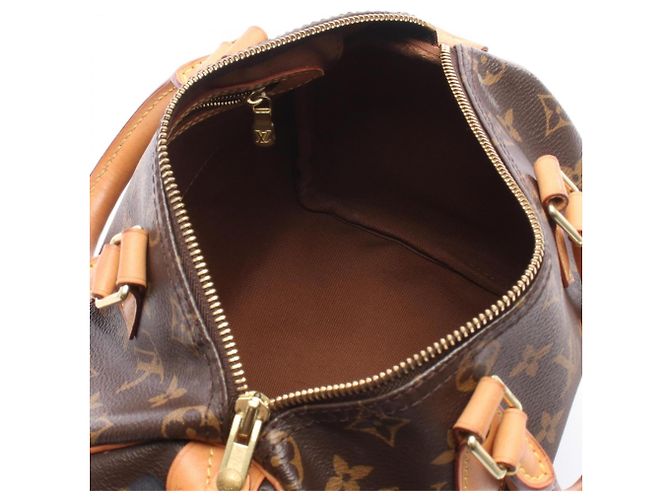 Borsa Louis Vuitton Speedy 25 Monogram Marrone - vista 3