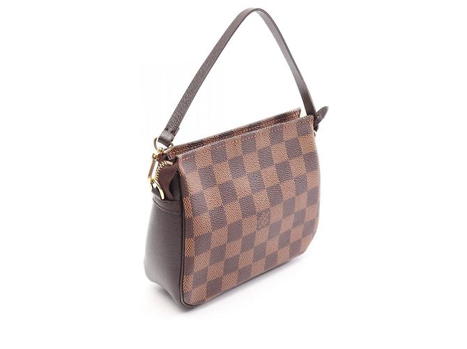 Louis Vuitton Trouse Makeup Damier Ebene Handbag Marrone - vista 2