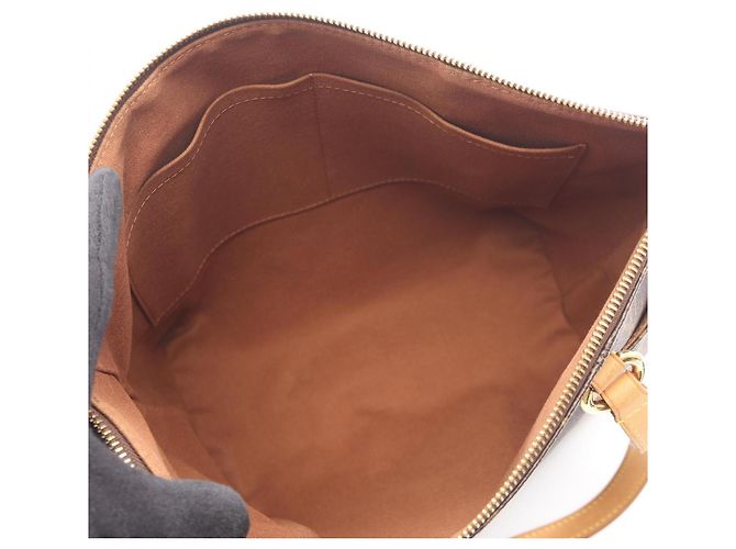 Borsa Tote Louis Vuitton Totally PM Monogram Marrone - vista 3