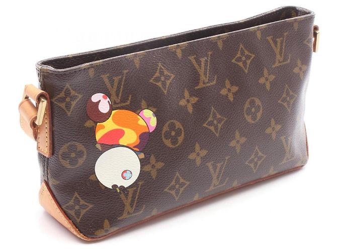 Borsa a tracolla Louis Vuitton Trotteur Marrone Multicolore - vista 2