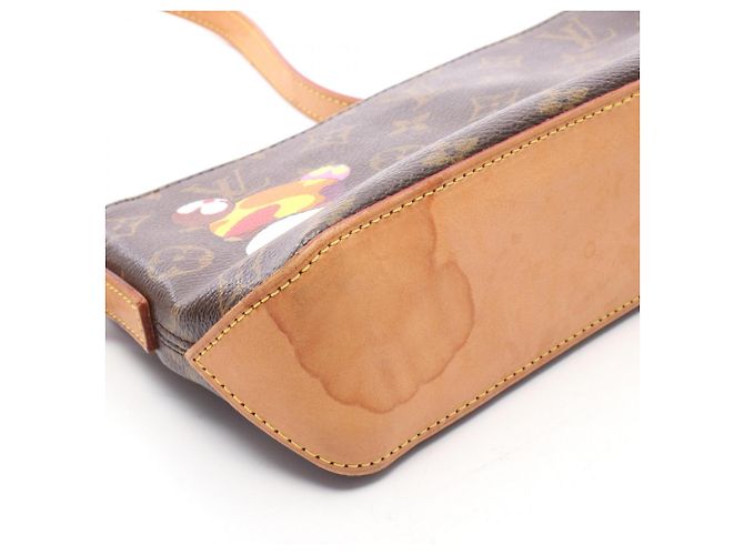 Borsa a tracolla Louis Vuitton Trotteur Marrone Multicolore - vista 7
