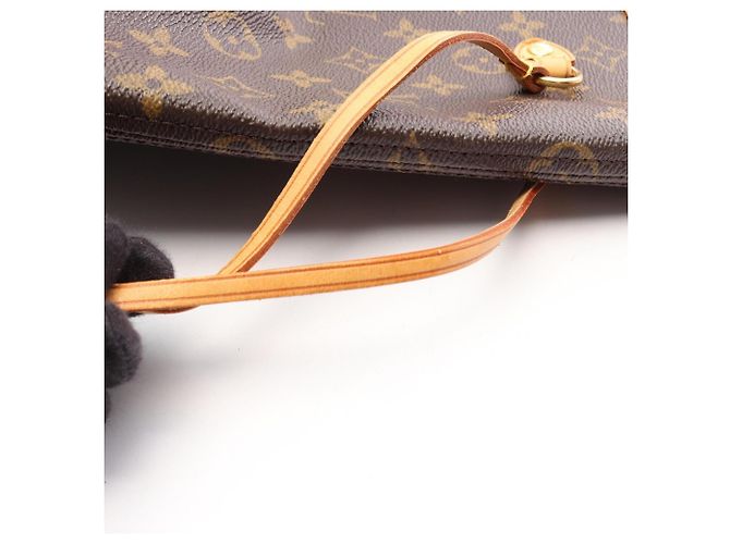 Borsa Tote Louis Vuitton Neverfull MM Marrone - vista 16