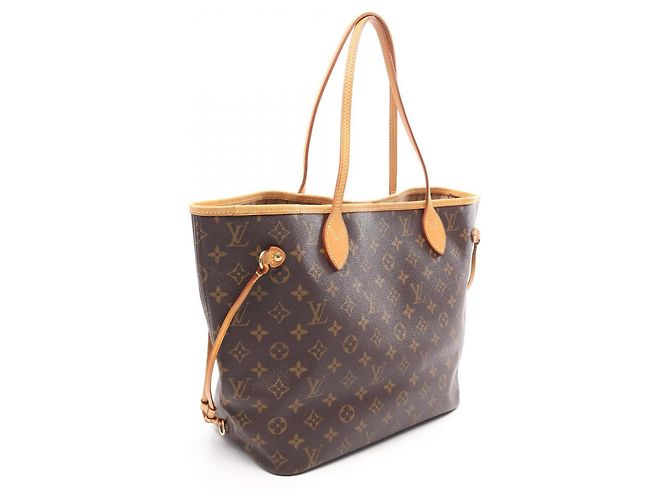 Borsa Tote Louis Vuitton Neverfull MM Marrone - vista 2