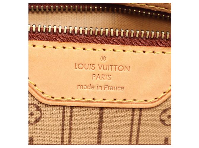 Borsa Tote Louis Vuitton Neverfull MM Marrone - vista 4