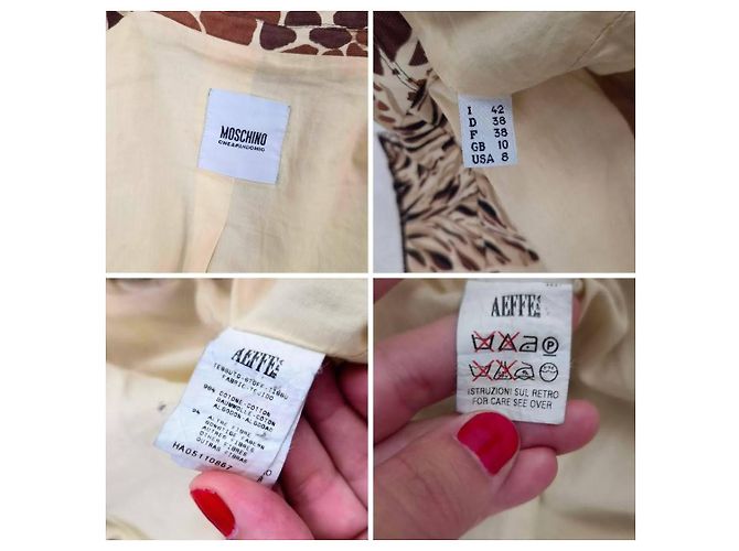Moschino Cheap and Chic animalier Jacke 2000er Braun - Ansicht 10