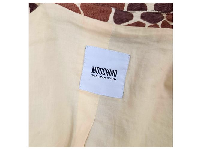 Moschino Cheap and Chic animalier Jacke 2000er Braun - Ansicht 3
