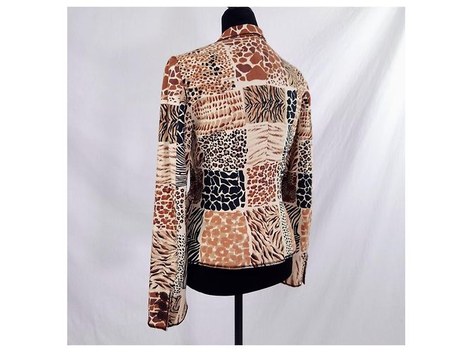 Moschino Cheap and Chic animalier Jacke 2000er Braun - Ansicht 5