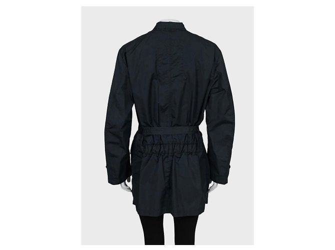 Trench Vintage Saint Laurent Blu Sz.42 Usato - vista 3