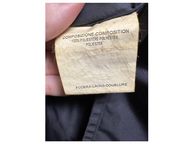 Trench Vintage Saint Laurent Blu Sz.42 Usato - vista 7