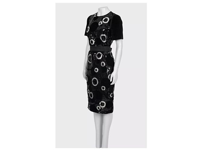 Dolce & Gabbana Cocktailkleid mit Pailletten-Print Sz.44 gebraucht - Ansicht 2