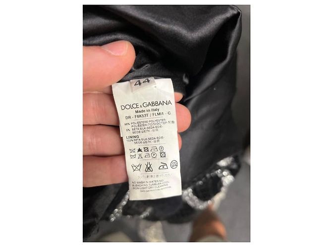 Dolce & Gabbana Cocktailkleid mit Pailletten-Print Sz.44 gebraucht - Ansicht 5