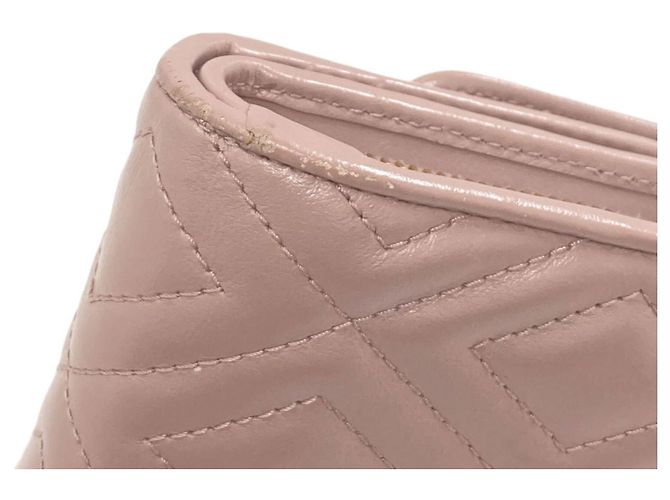 Miu Miu Logo Bi-fold Ledergeldbörse Pink - Ansicht 14