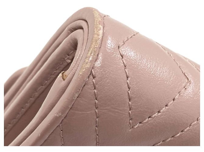 Miu Miu Logo Bi-fold Ledergeldbörse Pink - Ansicht 16