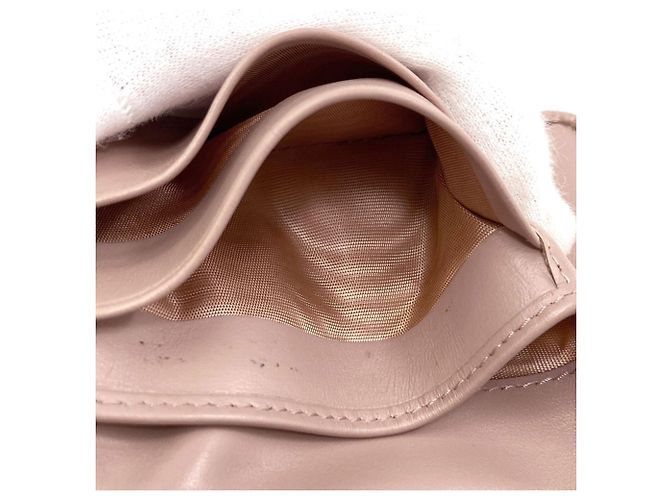 Miu Miu Logo Bi-fold Ledergeldbörse Pink - Ansicht 9