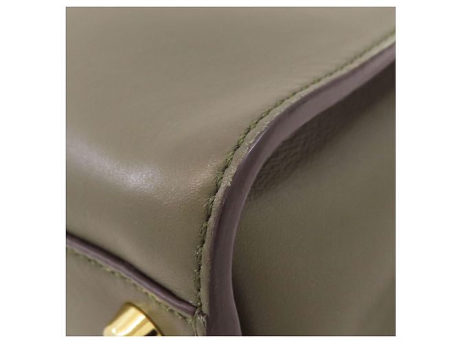 Borsa Fendi Peekaboo in vitello kaki Cachi - vista 20