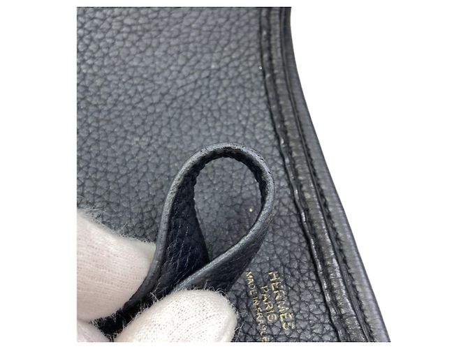 Hermès Borsa a tracolla Hermes Evelyne 3 PM Nero - vista 10