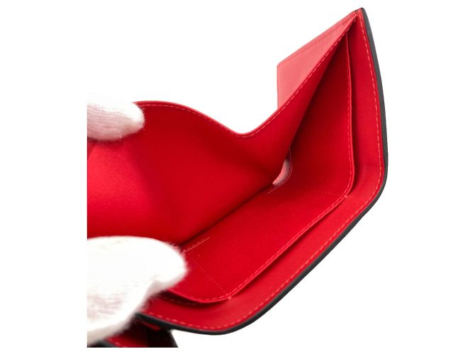 Portefeuille en cuir tri-fold à imprimé léopard Christian Louboutin Marron - vue 5