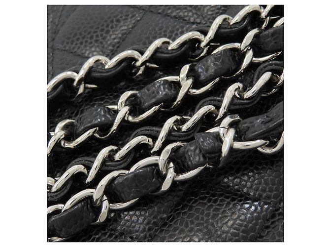 Borsa a tracolla Chanel Matelassé 23 Double Flap Nero - vista 14