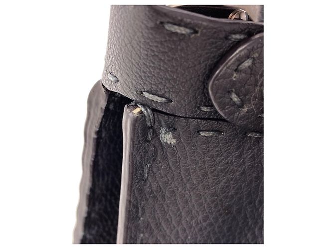 Borsa 2-Way Fendi Selleria Peekaboo I.U Marrone - vista 12